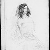 Dombey and son. Browne, H. K. 3 original drawings all for the same portrait of Edith Dombey