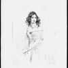 Dombey and son. Browne, H. K. 3 original drawings all for the same portrait of Edith Dombey