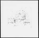 Master Humphrey's clock. Cattermole, George. Original pencil drawing for the woodcut illustration on p. 95, v. 2