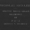 Nicholas Nickleby. Browne, H. K. 2 original water colors: [Nicholas instructs Smike in the art of acting] and [The gentleman next door declares his passion for Mrs. Nickleby]