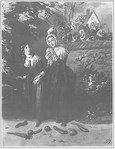 Nicholas Nickleby. Browne, H. K. 2 original water colors: [Nicholas instructs Smike in the art of acting] and [The gentleman next door declares his passion for Mrs. Nickleby]