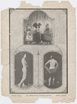 Photomontage of cast members from the production "Brown Skin Models," featuring Eyvette Dotson, Blanche Thompson, Lily Yuen and Cherrie Lamont, that appears in the program Art Expressions