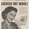 Unidentified Model in advertisement for Lucky Strike cigarettes