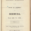 Ancient journals of the House of Assembly of Bermuda