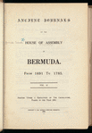 Ancient journals of the House of Assembly of Bermuda