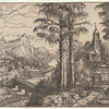 View on a Town Near a River, on the Right a Church