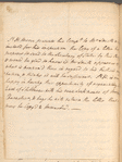 Note on behalf of Sir Henry Moore to William Smith Jr