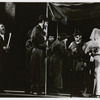 Zero Mostel, Austin Pendleton and unidentified others in the stage production Fiddler on the Roof