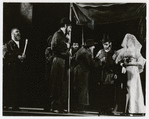 Zero Mostel, Austin Pendleton and unidentified others in the stage production Fiddler on the Roof