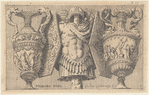 A Cuirass between Pairs of Shields and Vases
