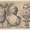Bust of a Woman in a Niche between Two Vases