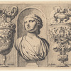 Bust of a Woman in a Niche between Two Vases