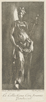 Standing female figure with a sword. (Justice?)
