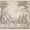 The Birth of the Rhône River.   A theatrical decoration
