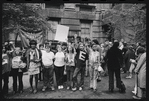 Members of the Gay Liberation Front with GAY POWER shirts at City Hall, New York