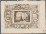 View of a Fountain and Two Figures