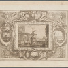 View of a Balustrade with a Pedestal Surmounted by a Fountain