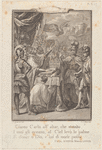 Giunto Carlo all'altar che statuito (Illustration from 'Orlando Furioso' by Ludovico Ariosto)