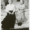 Maureen O'Sullivan and Teresa Wright in the stage production Morning's at Seven 
