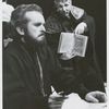 Robert Symonds and William Hutt in the stage production Saint Joan