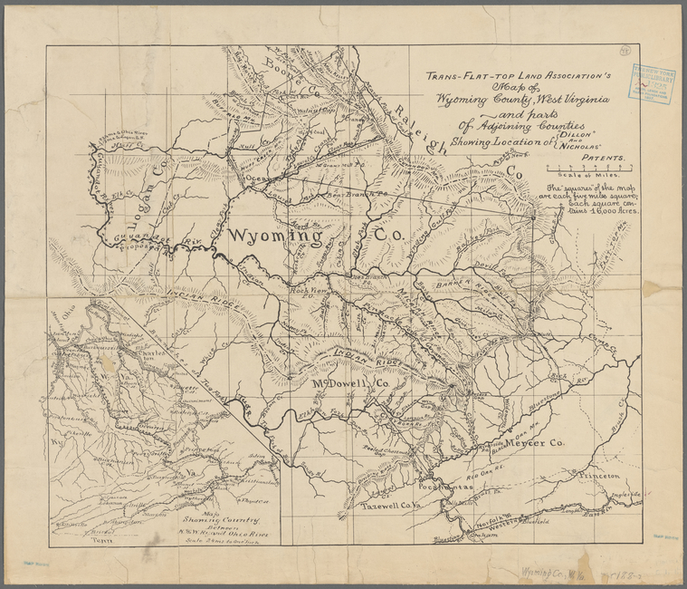 Trans Flat Top Land Associations Map Of Wyoming County West Virginia Nypl Digital Collections 7794