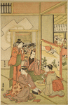 A musical entertainment in a daimyo's palace