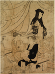Women buying dolls for the Girls Festival (the third day of the third month)