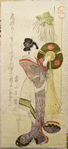 Woman with fans