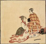 Preparing for Okina dance