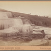 Minerva Terraces, westward, Mammoth Hot Springs