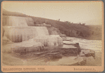 Minerva Terraces, westward, Mammoth Hot Springs