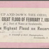 The Great Flood of February 7, 1884, [houses and railroad tracks in water], Steubenville, Ohio