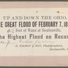 The Great Flood of February 7, 1884, Cotton Factory [in water], Steubenville, Ohio