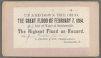 The Great Flood of February 7, 1884, Cotton Factory [in water], Steubenville, Ohio