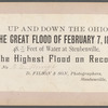 The Great Flood of February 7, 1884, [houses and surrounding land in water], Steubenville, Ohio