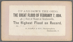 The Great Flood of February 7, 1884, [houses and surrounding land in water], Steubenville, Ohio