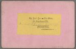 Dan. Voorhee's Reception, November 10, 1879, Steubenville, Ohio