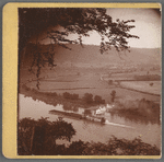 Ferry and barge on the river, Ohio