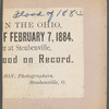 The Great Flood of Februrary 7, 1884 [man and woman standing next to a house overlooking the water], Steubenville, Ohio