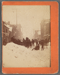 South Fourth Street [with people and horses in snow scene], Steubenville, Ohio