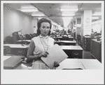Charlotte Curtis in newsroom