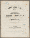 Cinq caprices pour le violon seul, op. 18 