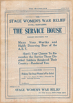 Page from scrapbook featuring full page ad for Stage Women's War Relief as published in Billboard, January 10, 1920