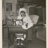 Elsie Ferguson sewing for Stage Women's War Relief