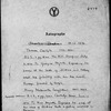 Carlyle, Thomas. ALS to Georgina Hogarth regarding the death of Dickens