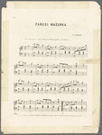 Parodi mazurka (or the Searing waltz) composed & taught by J.H. Searing at his private academy, music by P. Brown