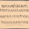 Sequential depiction of a dance in three rows of tiny figures