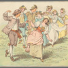 Four dancing couples in rustic costume