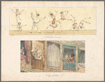 Polichinelle et grotesques ; Loges du theâtre