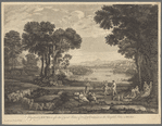 Landscape with dancing figures